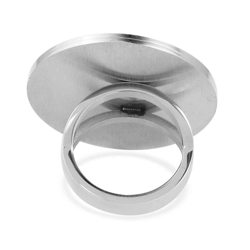 Cameo Stainless Steel Ring TGW 15.000 Cts - Picture 3 of 4